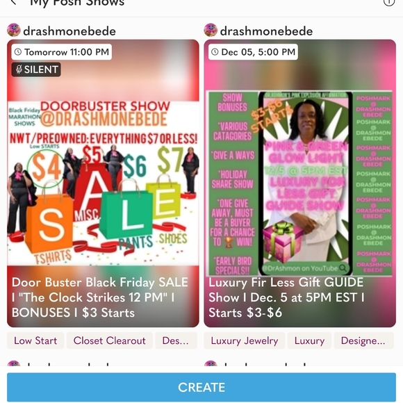 LIKE ๐ SHOW NOTIFICATIONS I LIVE, SILENT AUCTIONS, POPUP & BRAND SHOWS - Picture 8 of 12